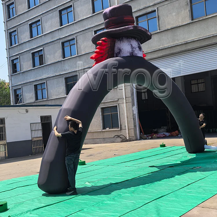 Customized Holiday Advertising Event Giant Inflatable Clown Archway Customized Clown Inflatable Halloween Arch