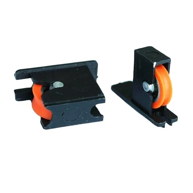 Black plastic window wheel with iron sleeve nylon material door and window pulley sliding door screen pulley