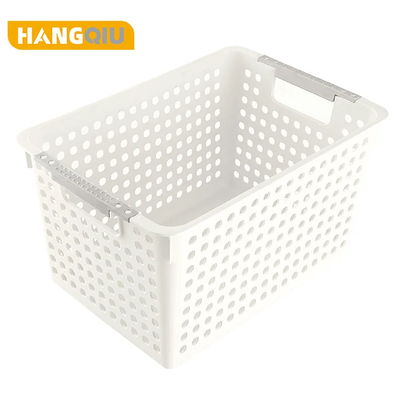 Hot selling new product home organizer basket plastic household storage box with handle
