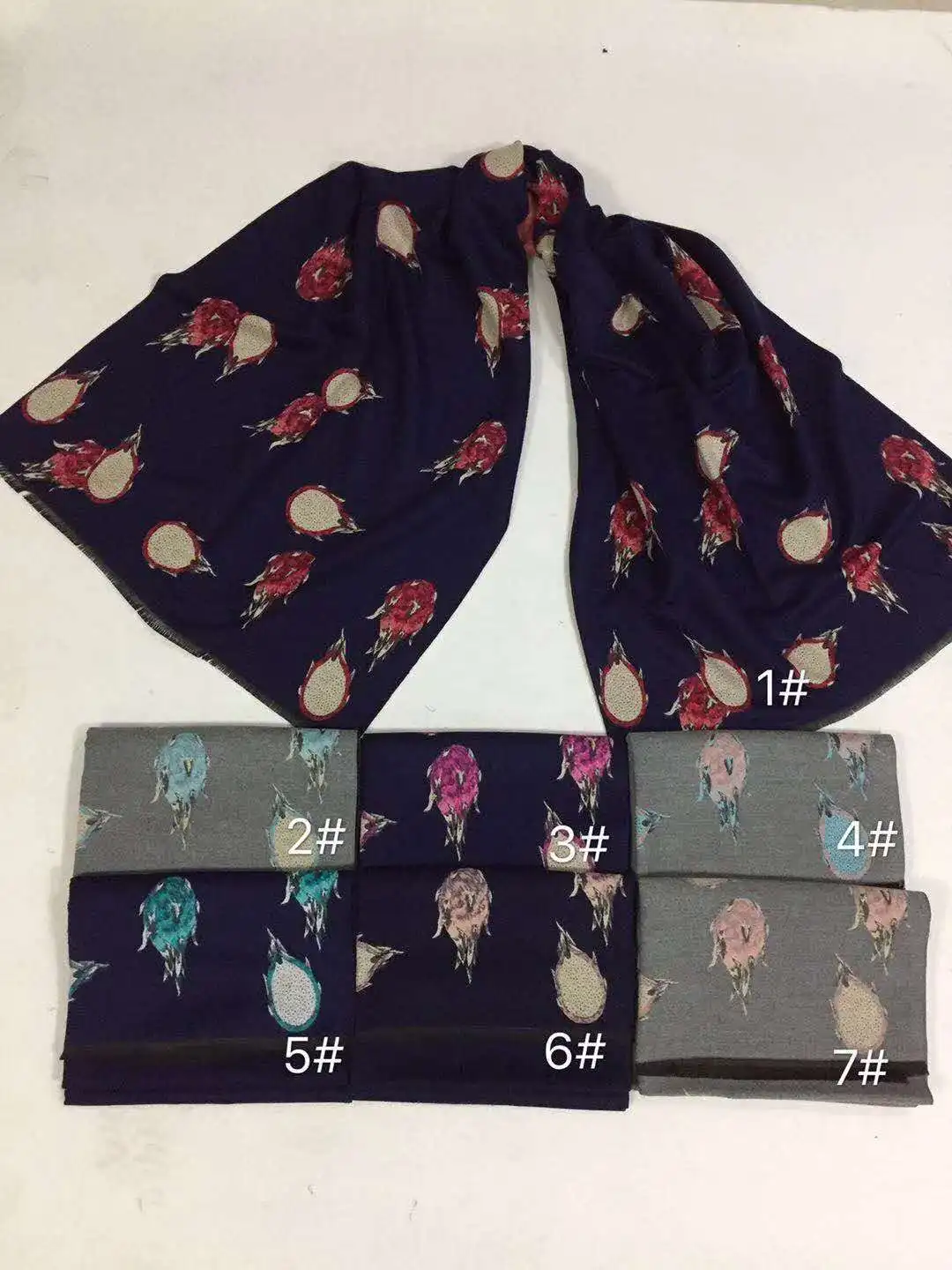 2020 New Product Hot Sale Cashmere Cotton Thermal Shawl Dragon Fruit Pattern Jacquard Light And Soft Fashionable Scarf