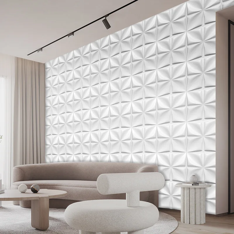 KASARO Modern Style Pvc Wallpaper 3d Wall Panel For Home Interior Decorative
