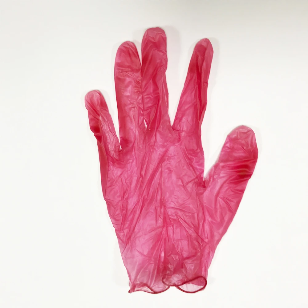 Красный/синий/прозрачный одноразовый виниловый перчаточный порошок/без пудры S/ M /L / XL Heartmed/I-перчатки бренда в продаже