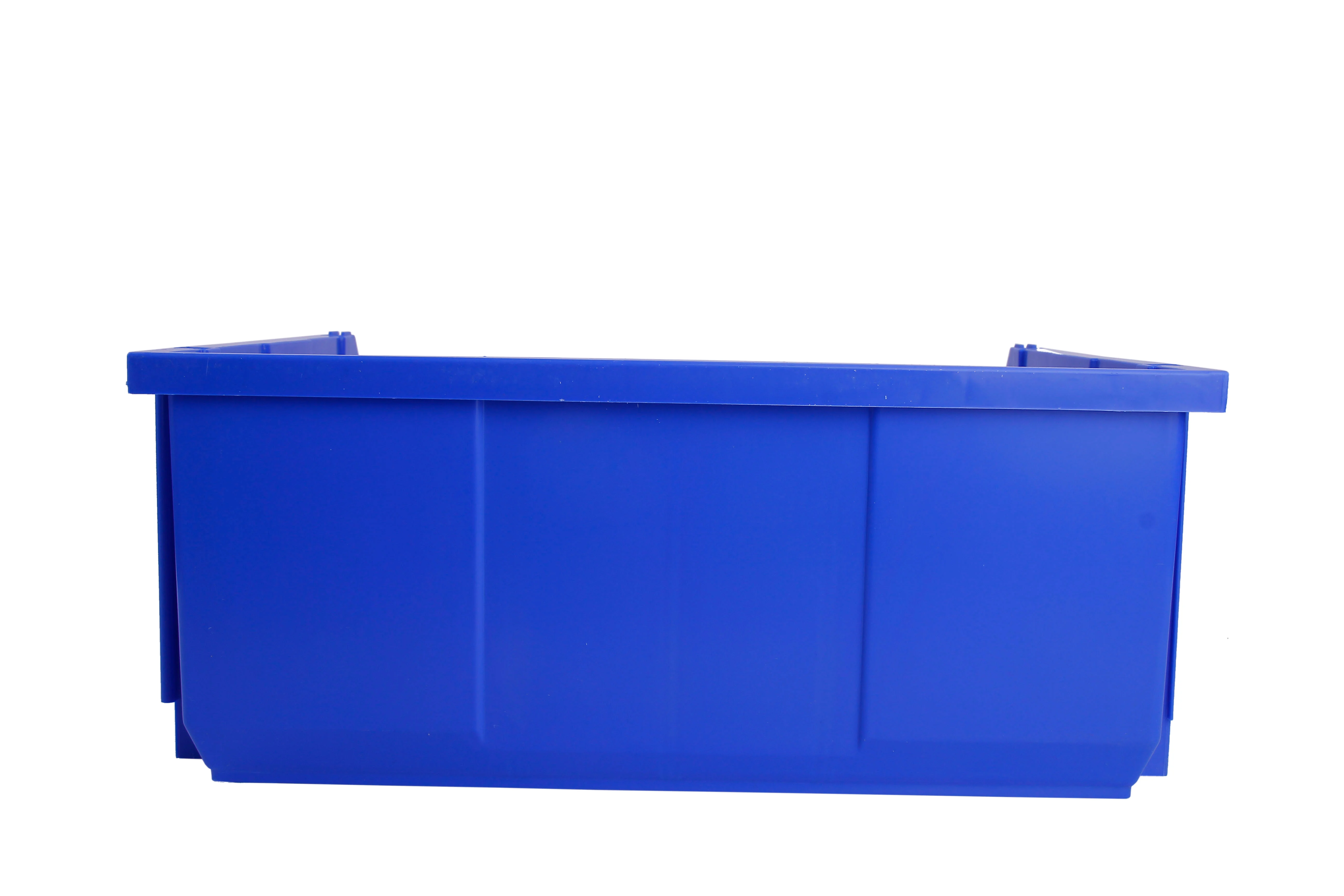 Open hopper front bins industrial workbench plastic stackable storage bins small spare parts storage racks