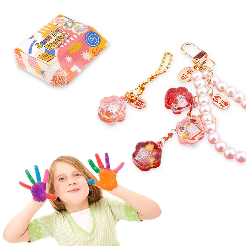 Innovative Products 2023 Kids Toys Girls Bracelet Making Kit Liquid Resin Dye Set Resin Art Supplies Crafts Making Set