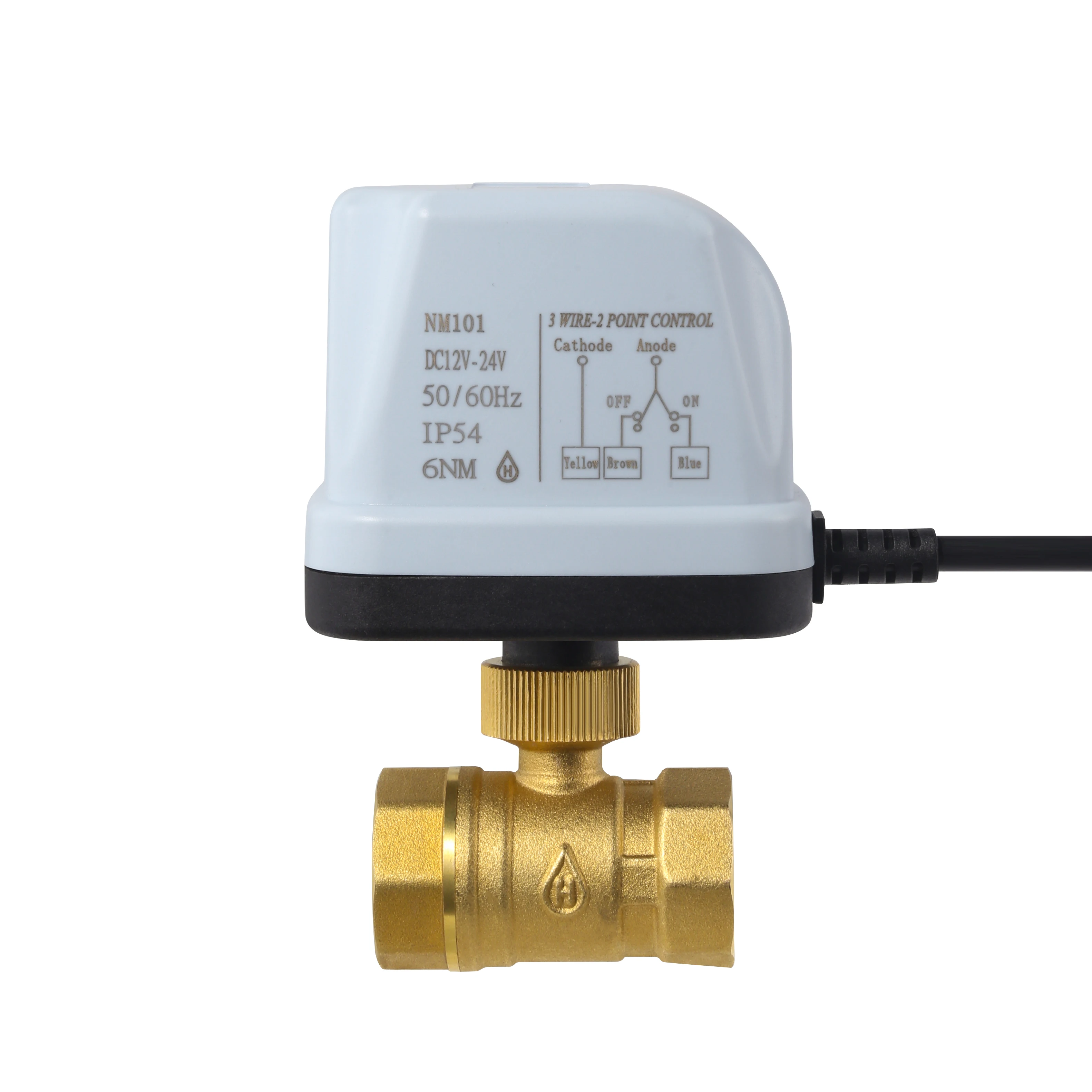 2 Way Motorized Threaded Ball Valve Brass Electric Actuator Ball Valve Control DC 12v dc motor electric actuator ball valve