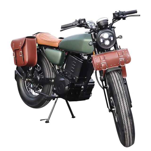 Factory Off-road 3kw CG Retro Electric Motorbike Old Schoool Classical Fat Tire Touring Racing Motorcycles