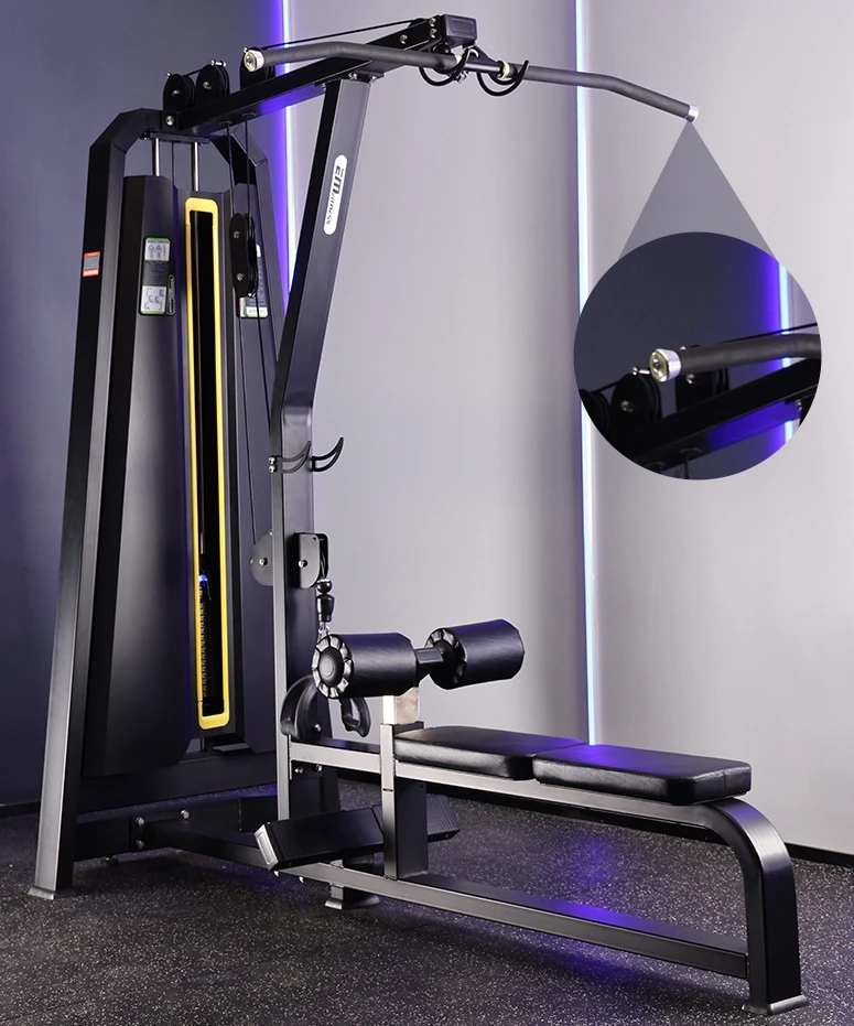 Fitness equipment exercise machine lat pull down and low row machine gym commercial high-low pull back trainer