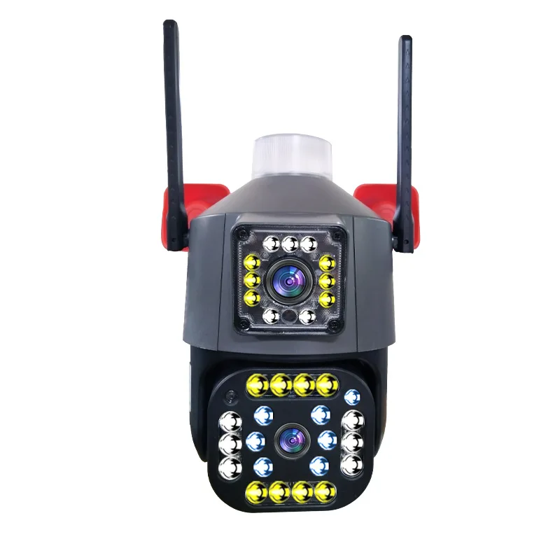 V360pro PTZ WiFi Camera Dual Lens H.265 Dual Video Record Outdoor IP66 Surveillance IP Camera