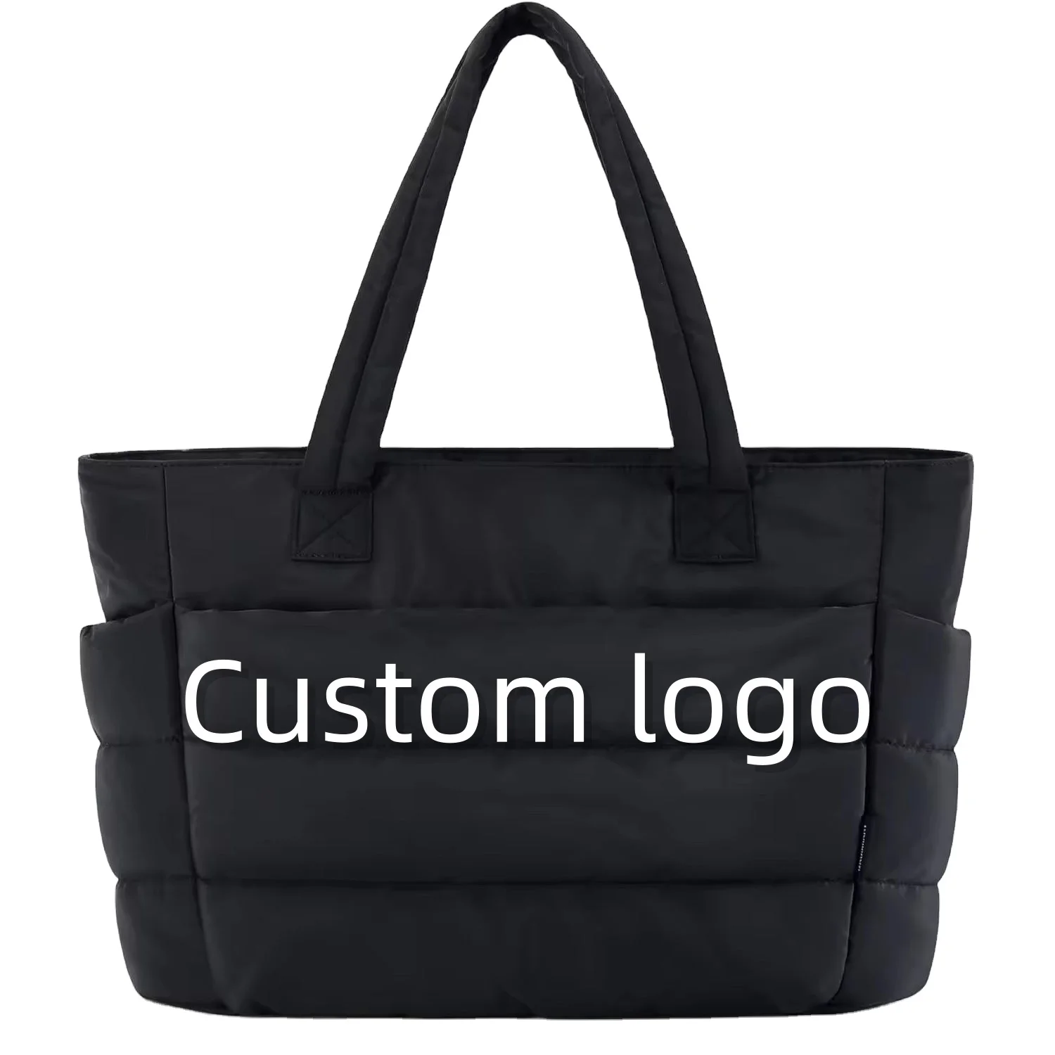 2024 New Customized Logo Large Capacity Pleated Puffer Bag Women Custom Tote Bag Shoulder Luxury Handbags Puffy Bag For Women