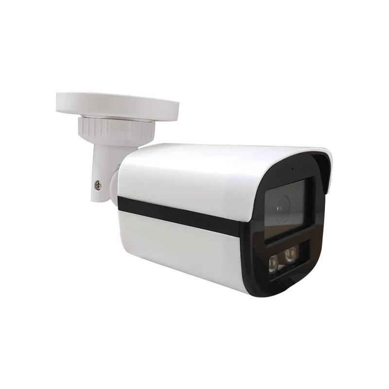 2MP 5MP hik colovu outdoor waterproof CCTV AHD TVI audio full color night vision camera warm light LED