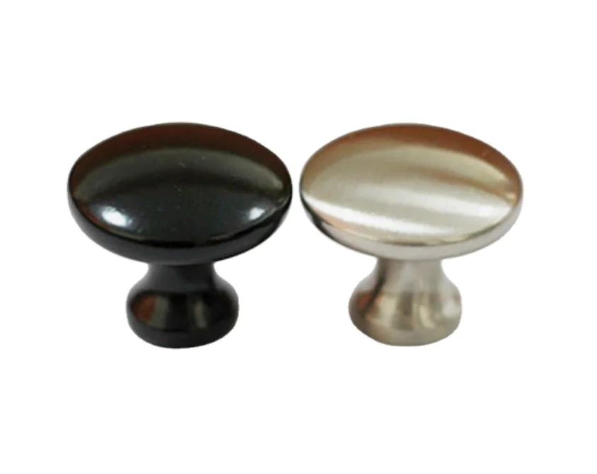 UK Cheap style SN black color OEM Zinc Alloy Modern small kitchen handle cabinet drawer cupboard knob Europe and usa style