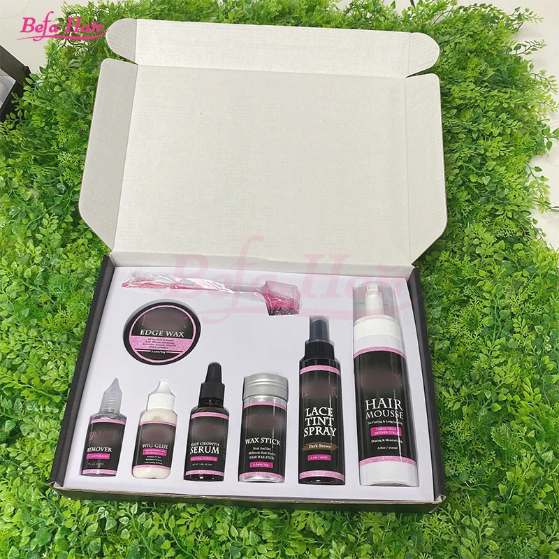 Installation Kit Wig Edge Control Private Label Lace Glue Waterproof Hair Wax Stick Lace Tint Spray
