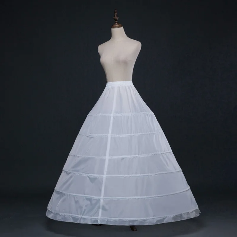 High Quantity Woman Ball Gown 6 Hoops Under Skirt Wedding Petticoat For Wedding