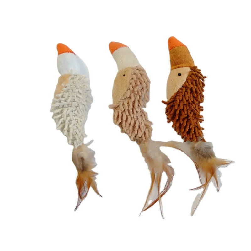 wholesale Lovely Woodpecker Catnip Cat Toys With Feather