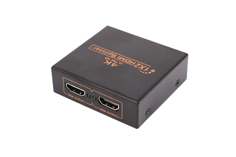 High speed 4k HDMI Splitter 2.0 1x2 with 1 input 2 outputs