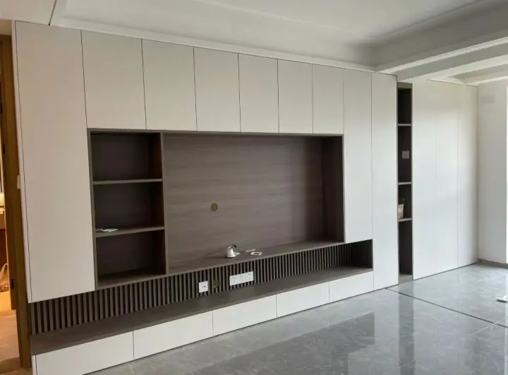 TV cabinet unit wall panel customized modern design for living room bedroom decoration tv cabinet wall