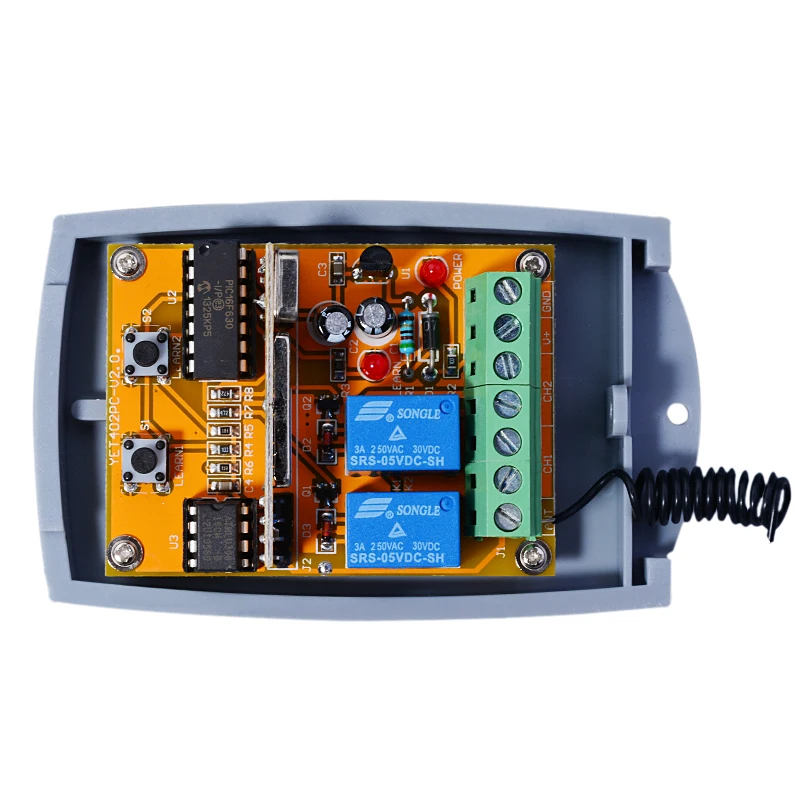 YET402PC-V2.0 remote 12 24 control with 433mhz wireless transmitter rf receiver suppliers roller shutter motor remote controller
