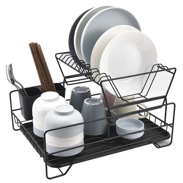 
Kitchen Draining Dish Rack Double Layer Dish Rackdish Drainer Multipurpose Drain Dish Sink Drain Rack 