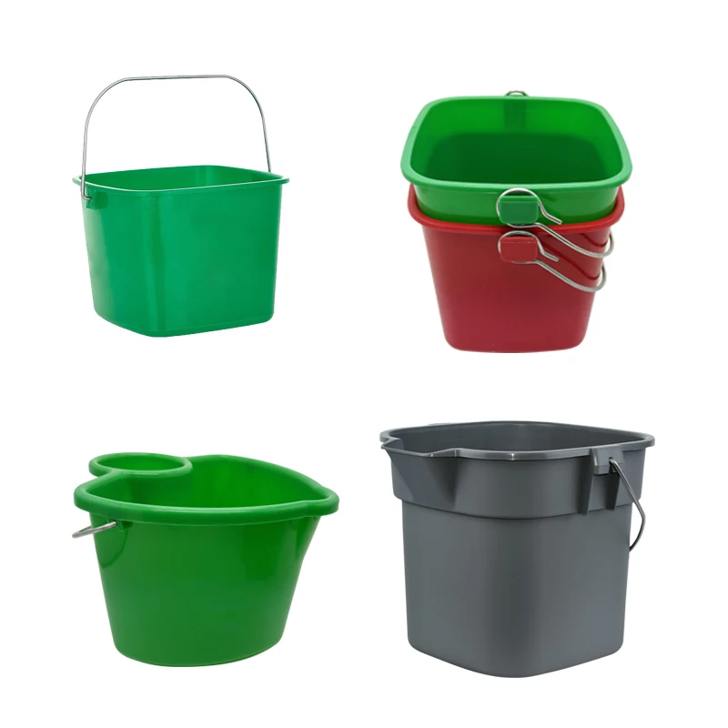 10QT/9500ml Bucket Household Plastic Bucket with Custom Logo Square Bucket Detergent Pail