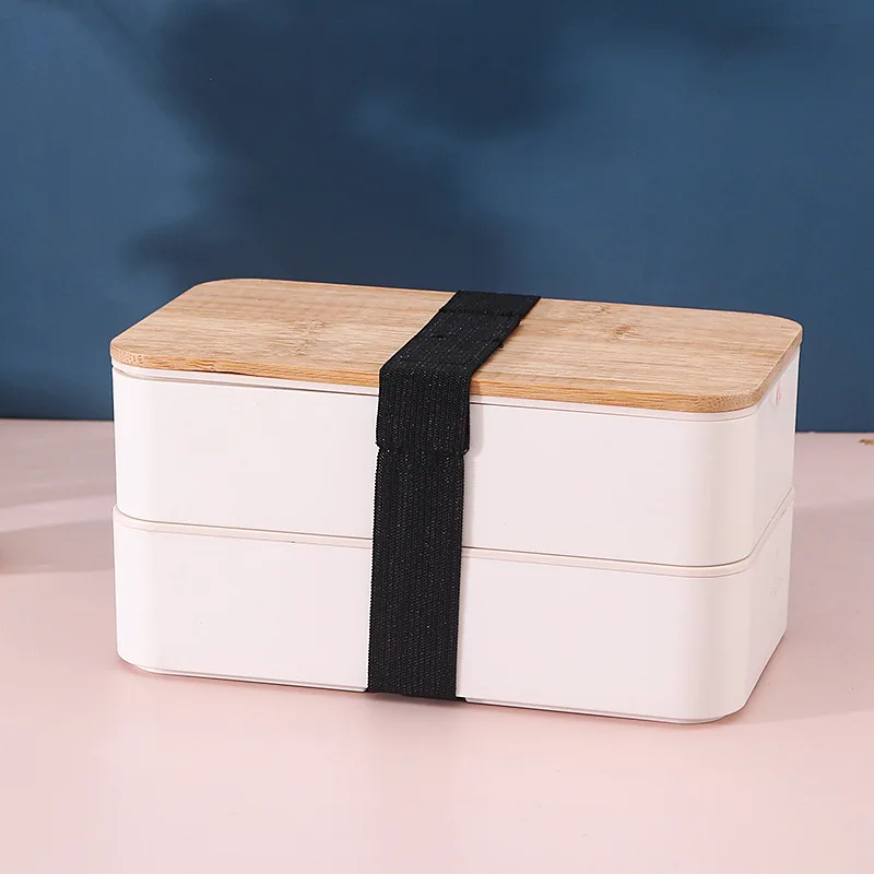eco friendly bamboo fiber bento lunch box food storage biodegrade custom / bamboo container lunchbox