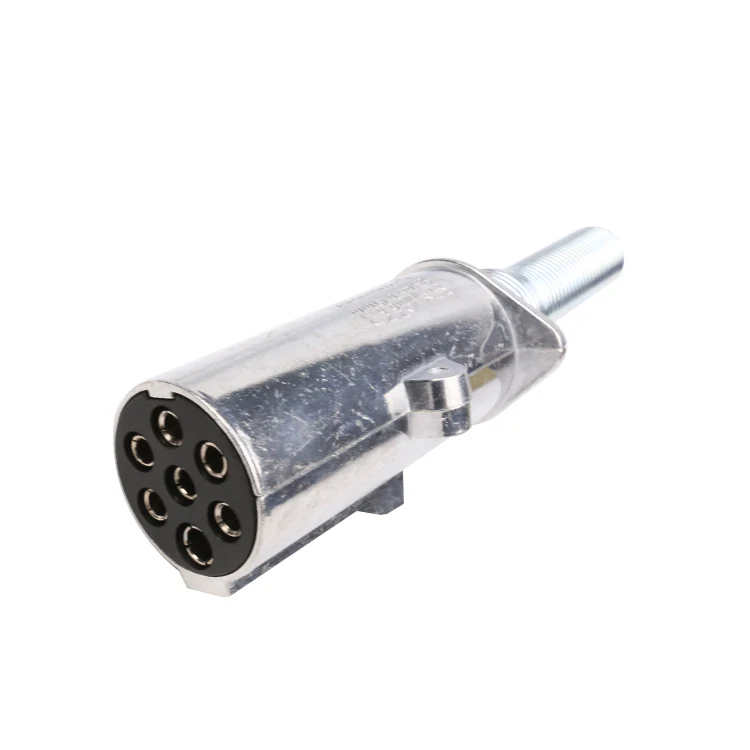 Amazon Hot Selling 24V 7 Pin Truck Parts Way N Style PVC Trailers Connector Trailers with Spring Tail