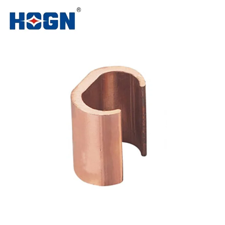 HOGN C-Shape Type Clamp Manufactured Electric wire Cable connector Copper Usage Pipe Clamp Wire Connection