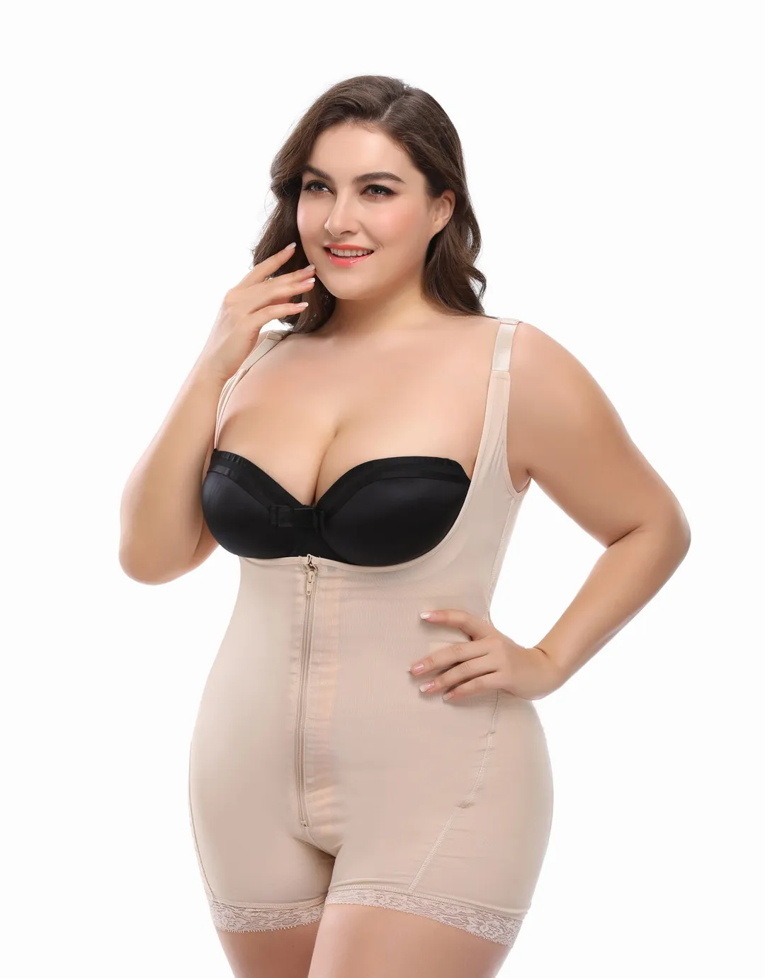 topmelon plus size colombian shapewear corset mid-thigh slimming shapers S-6XL beauty tummy control corset butt lifter
