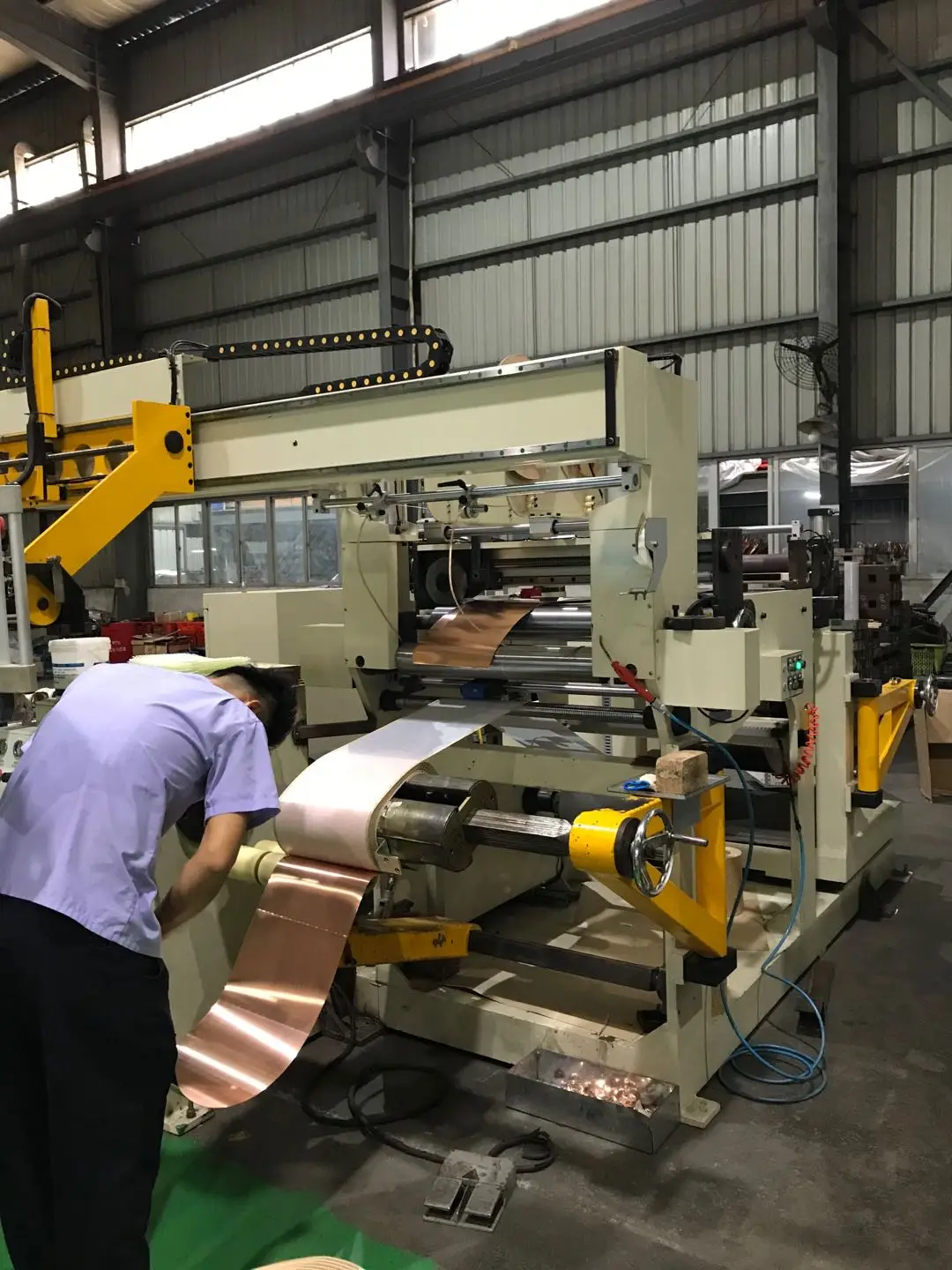 Automatic Copper Foil Winder Transformer Making Equipment Foil Winding Machine