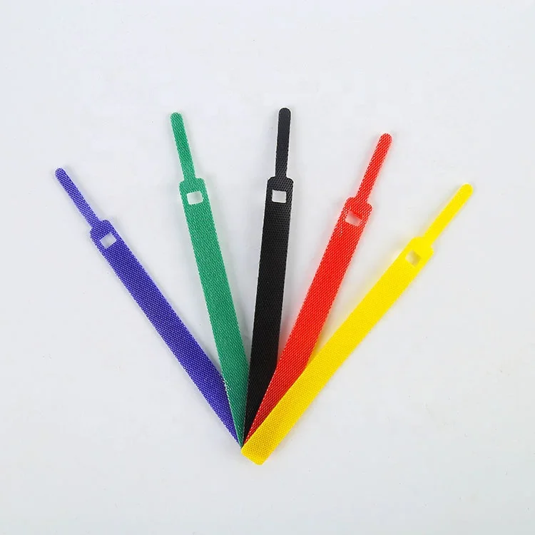 2024 custom Needle reusable hook and loop wire cable cinch straps/ black ties extension cord holder