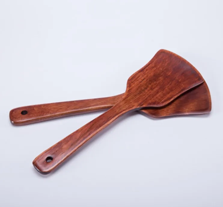 Wood Cutlery Utensil Eco Friendly Teak Wooden Spatula For Cooking
