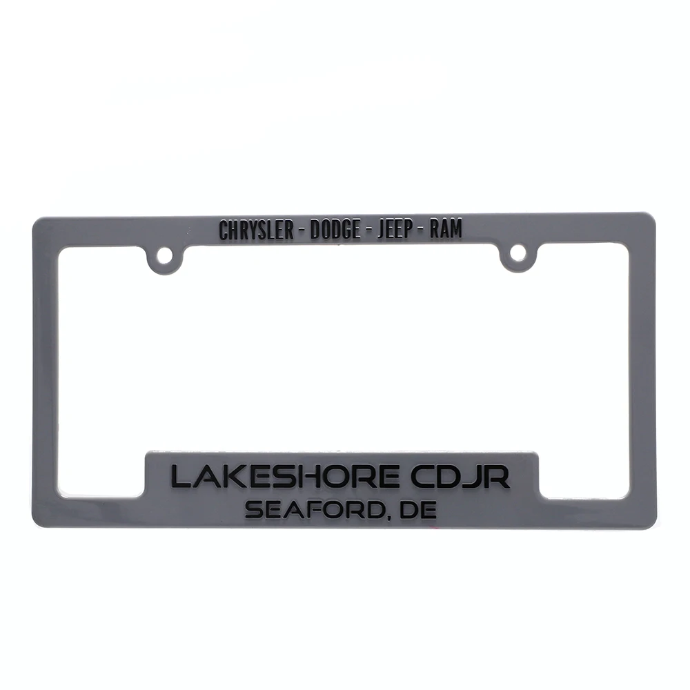 Manufacturer Custom USA Canada Size Aluminum Alloy Plastic ABS Car License Plate Frame For Car Parts