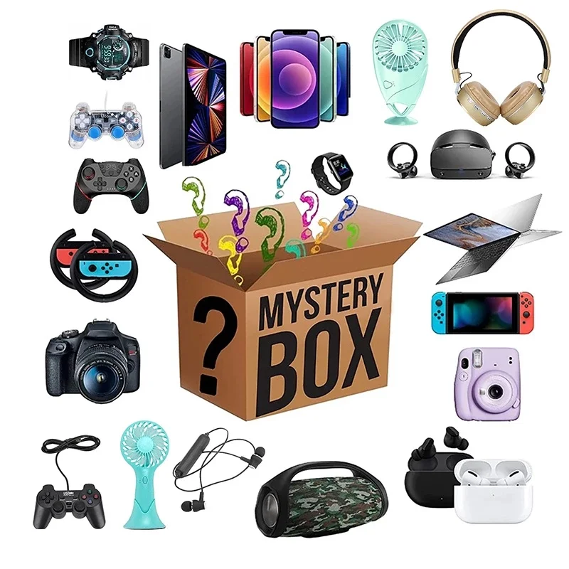 New Lucky Mystery Box Blind Box 100% Surprise High-Quality Electronics Christmas Gift Novelty Random Item Mystery Box