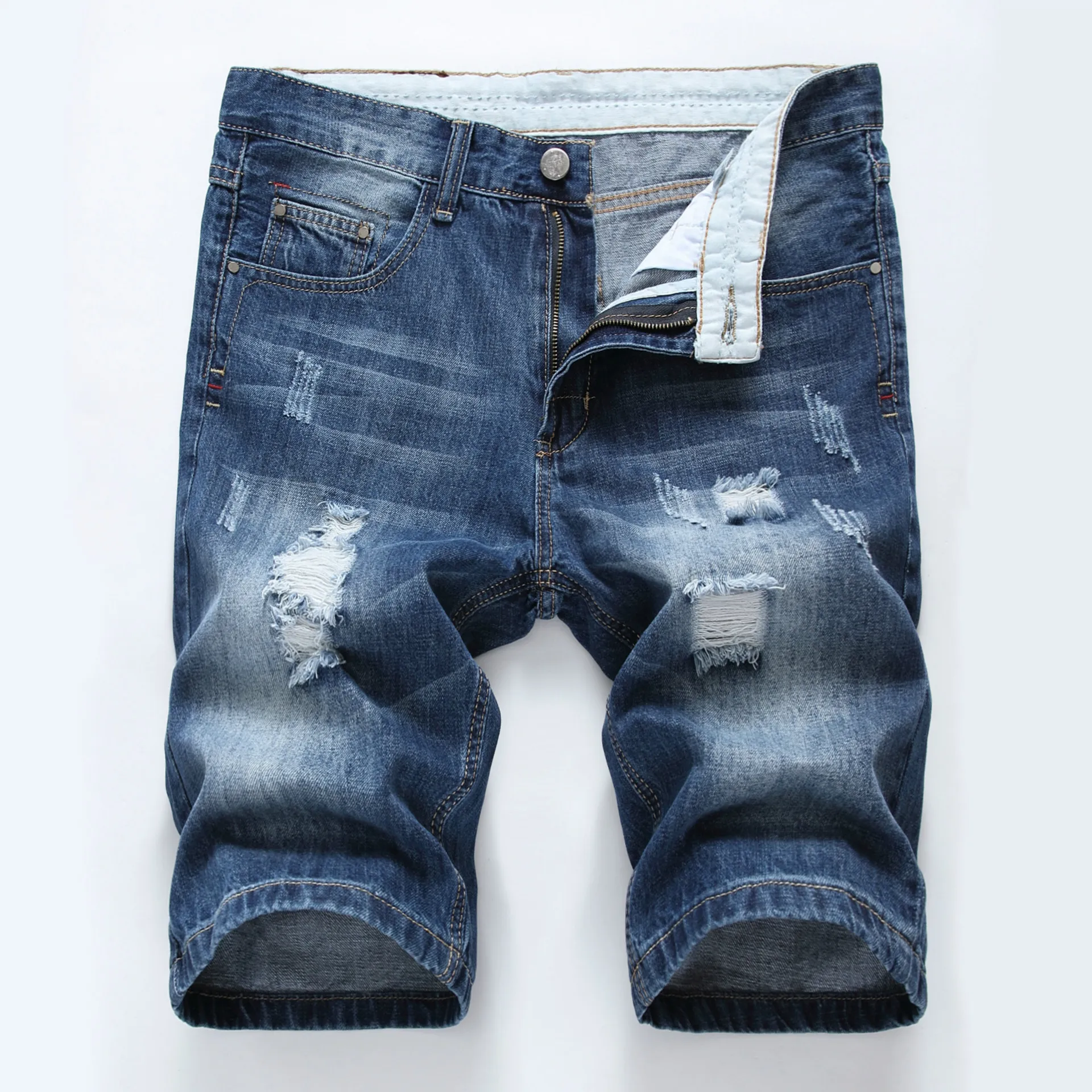 new style jeans pent casual trousers blue men denim dirty jeans