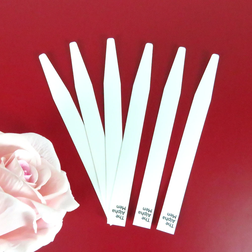 Custom Gold Logo White Black Absorbent Paper Card Fragrance Blotters Perfume Oil Stick Test Strips