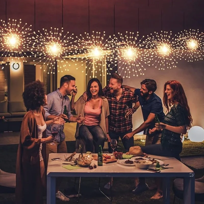 2024 Hot Sale Christmas Holiday Explosive Led Copper Wire Lights 120 LEDs Battery Powered with Remote Control