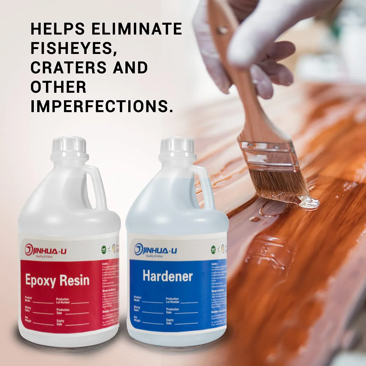 New Jinhua Two Part Epoxy Resin Table Wood