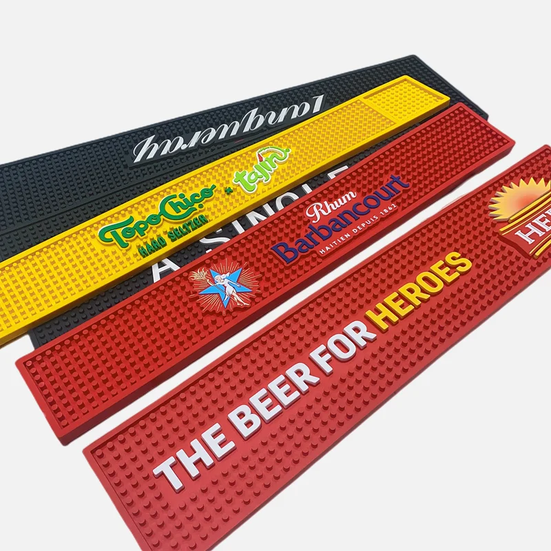 Nitrile Rubber BarMat Customized Bar Spill Mat Cheaper Personalized Eco-friendly Rubber Anti Slip Personalized Bar Mat