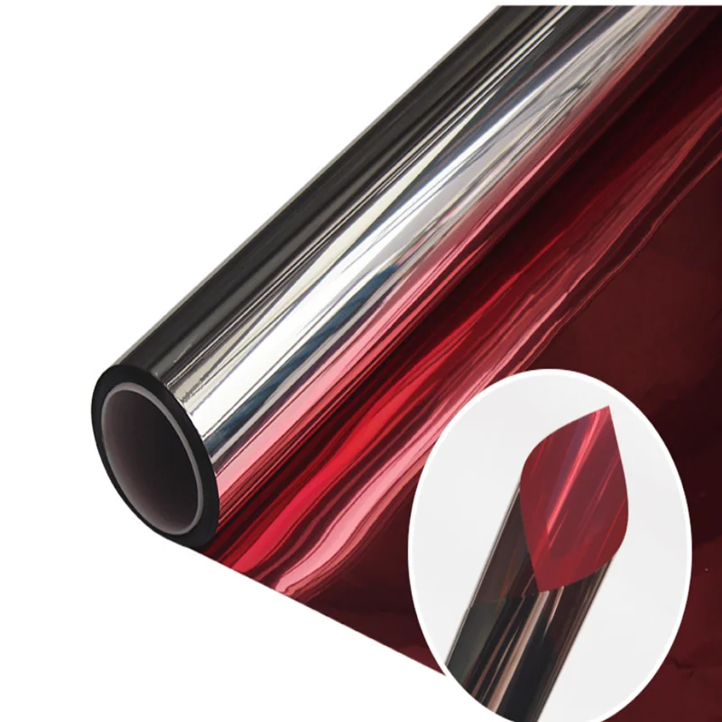 99% UV Rejection Heat Insulation Metallized Polyester Reflective Mylar One Way Mirror Building Window Film