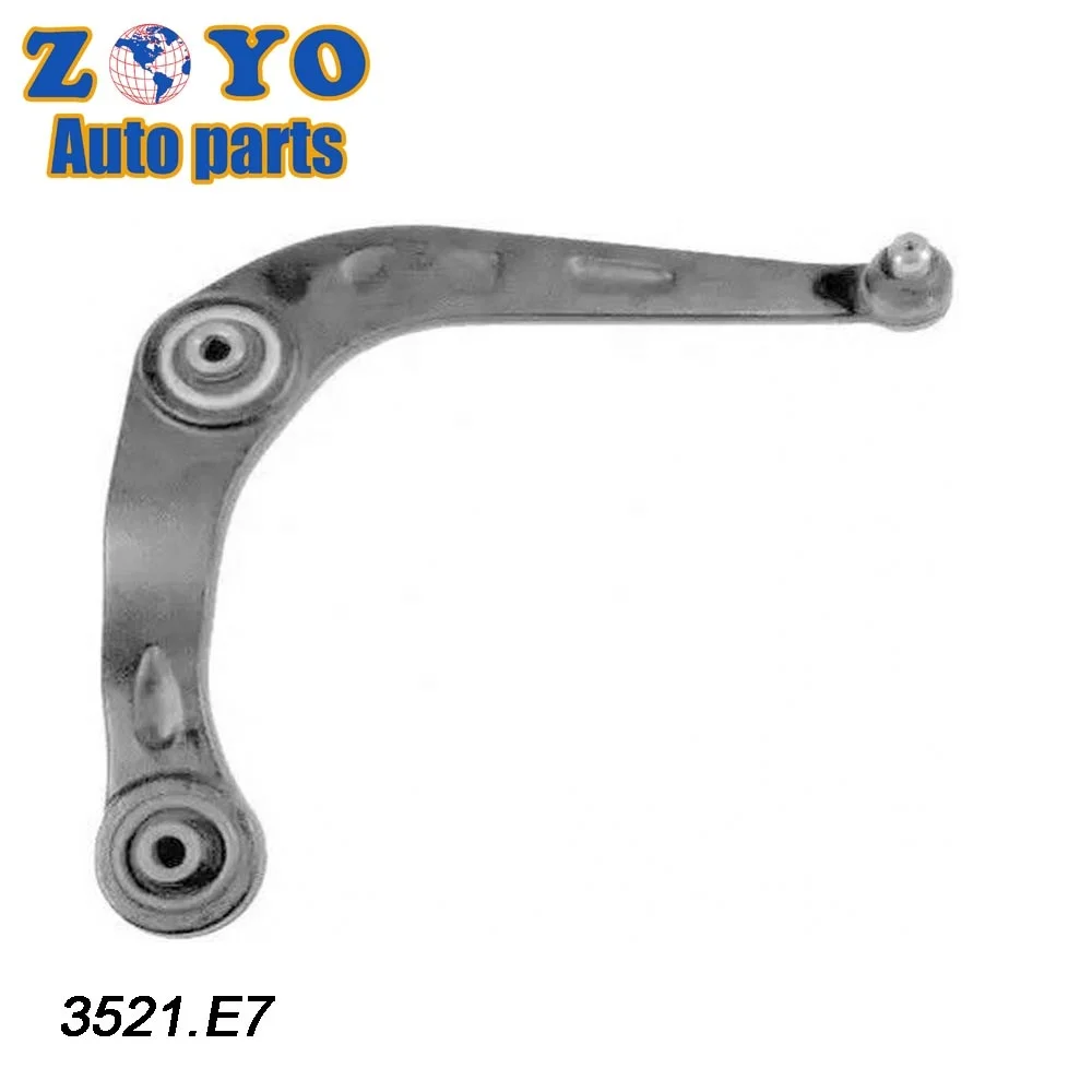 
3521.E7 3521.K2 Europe car spare parts front Right lower control arm for Peugeot 206 
