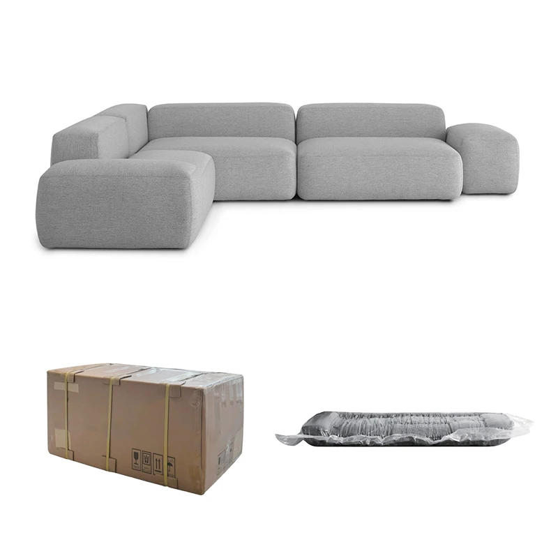 Modern Design Fabric Home Furniture 7 Seater Sectional Sofa Set Factory Couch Living Room Sofas compressed sofa