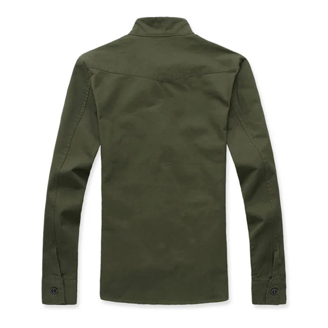 High quality OEM chest pockets army green mult button military style uniform bomber jacket