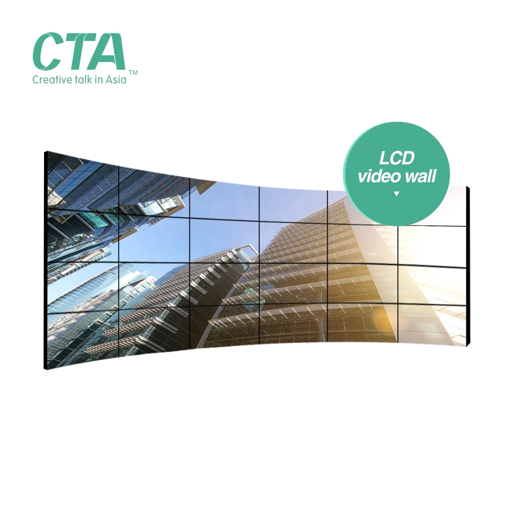 Fashion design LED curved video wall screen panel 1x3 2x2 4x6 with controller
