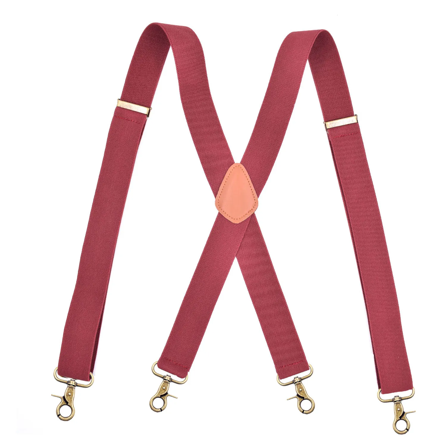 Fashion X Back Silver Hooks Clip Braces Suspenders For Men And Women Garments Accessories