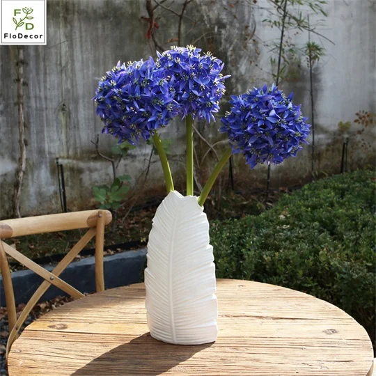 Высококачественный гигантский Одноместный Шелковый цветок белый зеленый синий красный для украшения свадебного домашнего стола