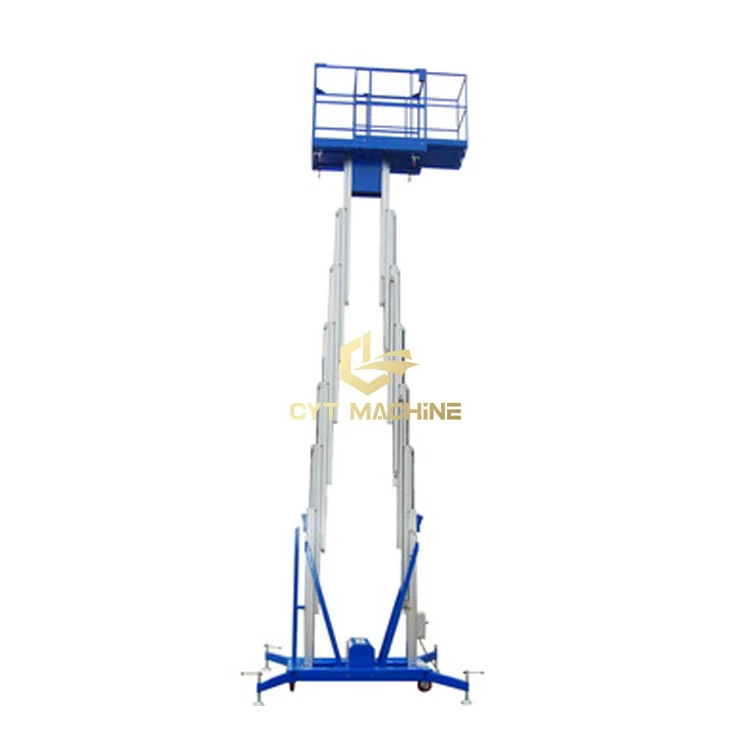
Push Around Vertical Mast Lift Aerial Work Platform Lift Aluminum Lift 