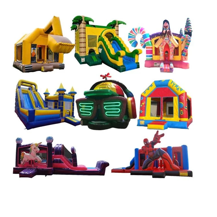 Factory price wholesale race game jumper inflatable obstacle course race game