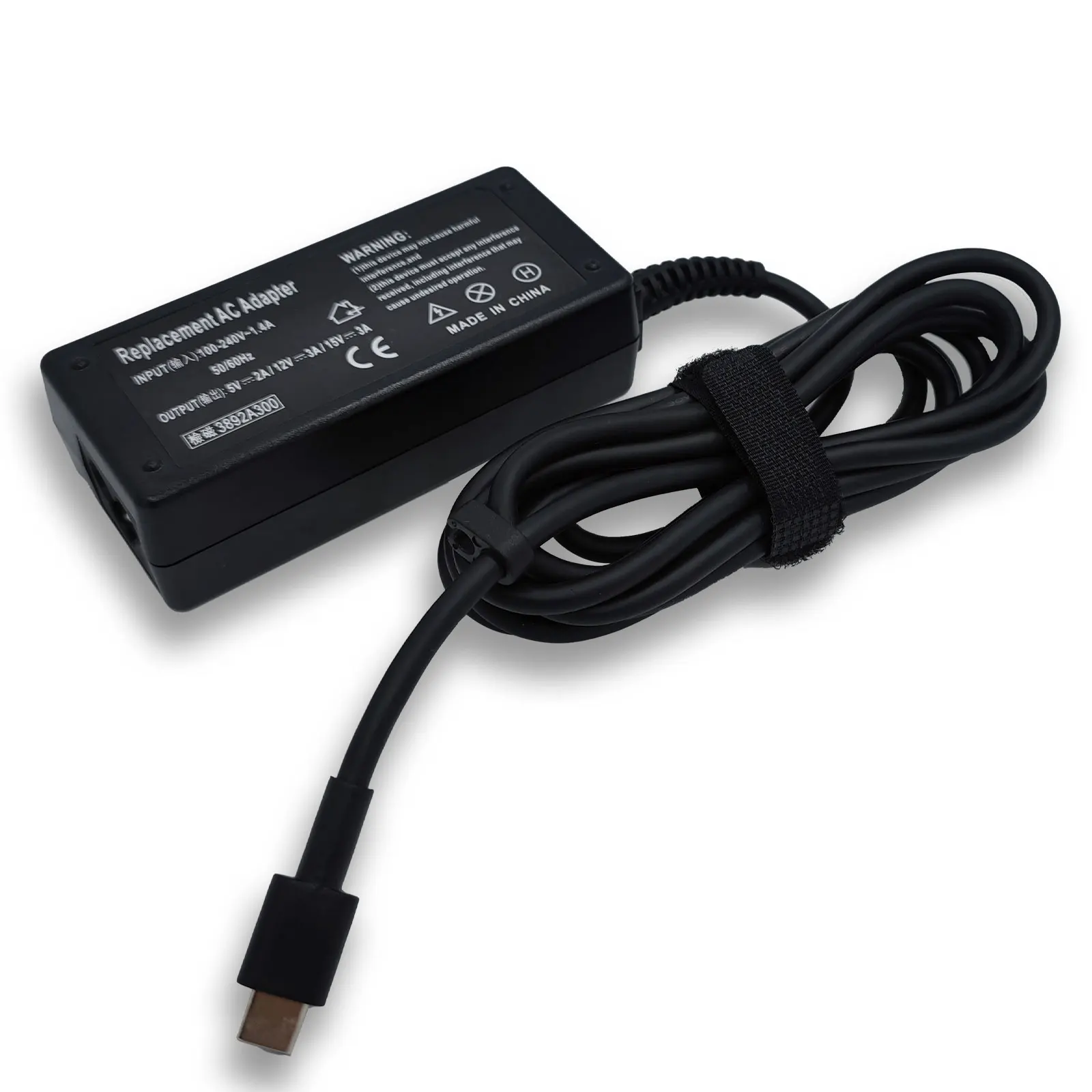 45W Laptop AC Adapter Charger Type-C Fast Charging with PD Function OEM for Lenovo/HP/Samsung/Acer Chromebook