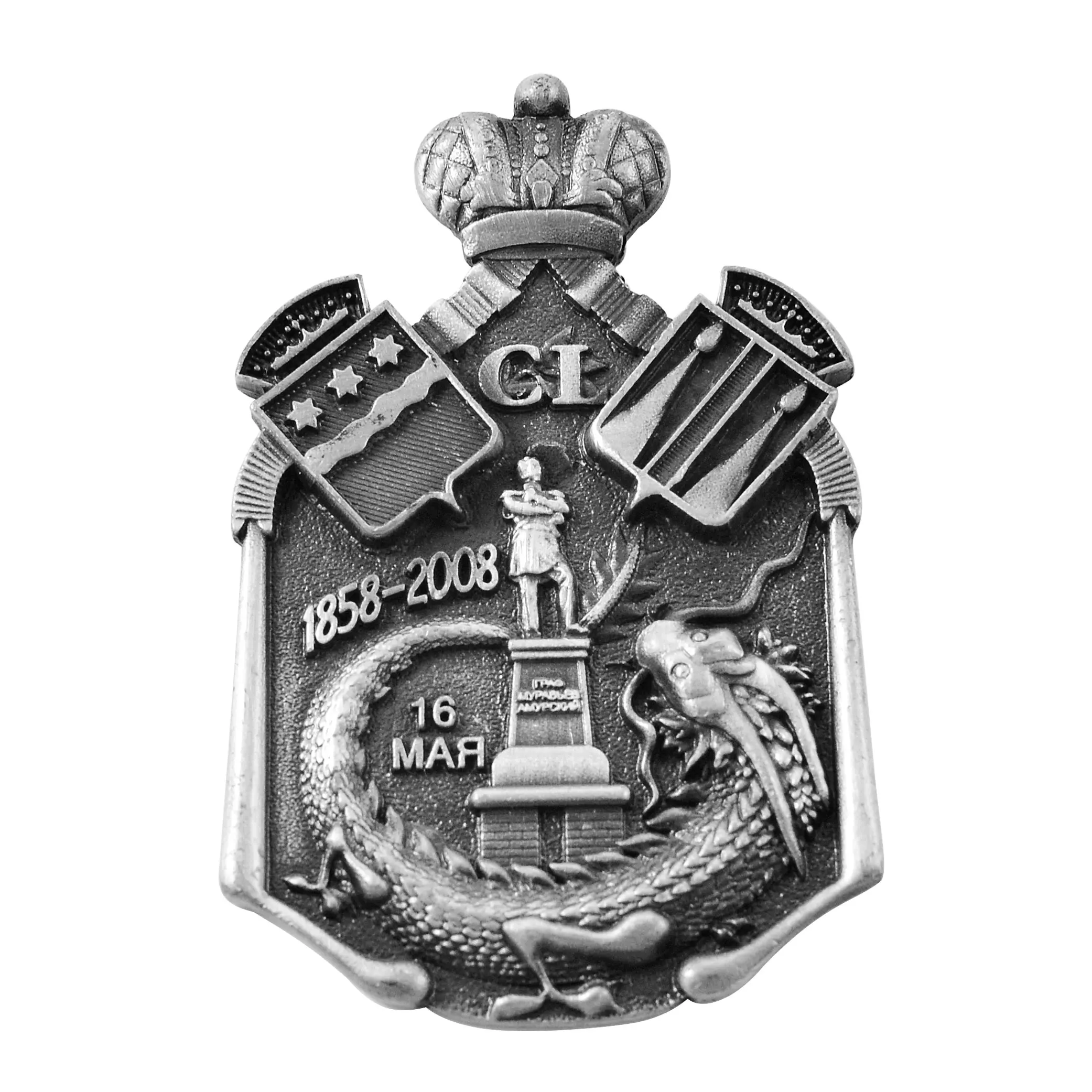 High Quality Modern Embossed Metal Badges Custom Printed Name Badges Alloy Pins Die Cut Engraved Style Fashion Model Carving