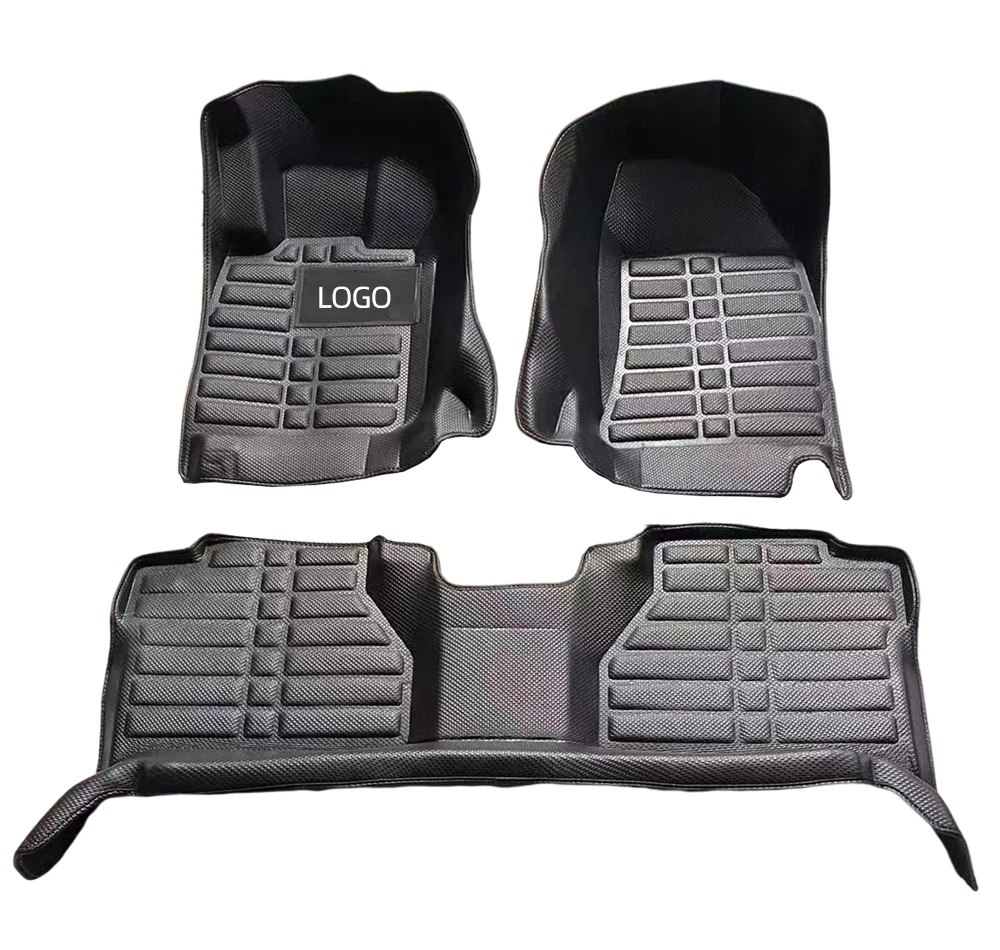 Hot pressed waterproof non-skid universal car mats leather all weather 5d car mats/ car floor mat full set carpet
