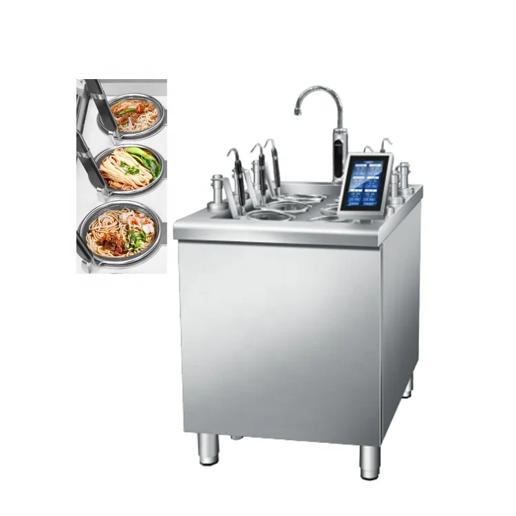 Commercial Automatic Restaurant Equipment Six-baskets Noodle Cooker Noodle Cooking Boiling Machine